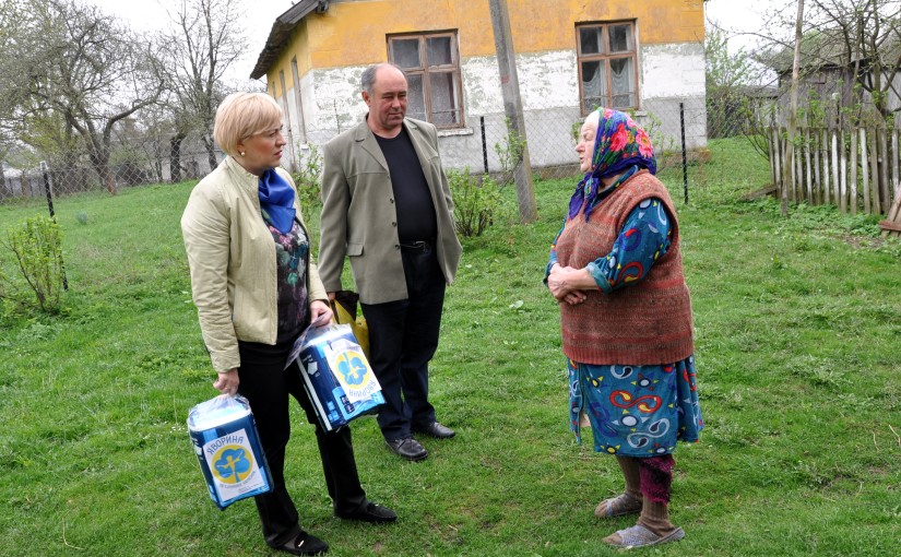 Ірина Сех приїхала з допомогою до Суховолі на Бродівщині