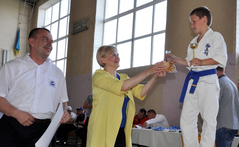 Ірина Сех привітала учасників Всеукраїнського юнацького турніру з кіокушин-кан карате